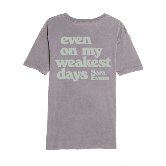 Grey Stronger Lyric Tee