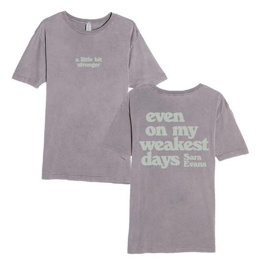 Grey Stronger Lyric Tee